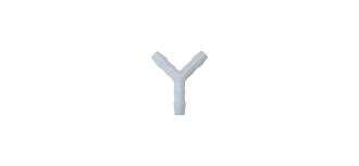 Image of BG Y Connector for Tubing